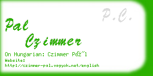 pal czimmer business card